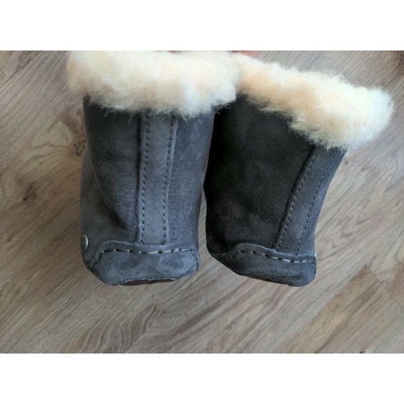 UGG Alena Nightfall Fur Suede Slippers Womens 6 EU 37 - Picture 9 of 10
